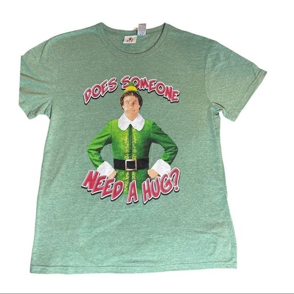 Elf Will Ferrell Does Someone Need A Hug Men’s Graphic T-Shirt - Picture 5 of 5